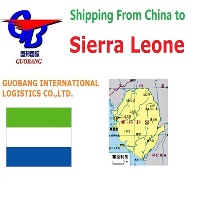 Betaalbare verzenddiensten van naar Sierra Leone. Zendingstype FCL en LCL. Transittijd 30-60 dagen.