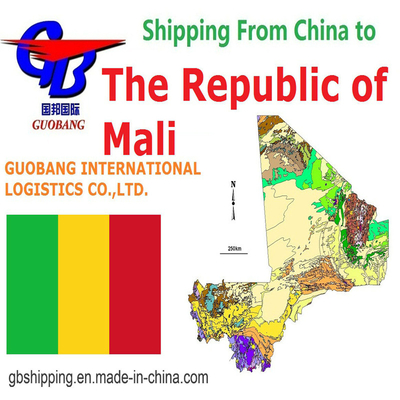 Beste verzendservices van naar de Republiek Mali Totale aanvoer 1000teu/maand Guobang Guobang International Logistics Co