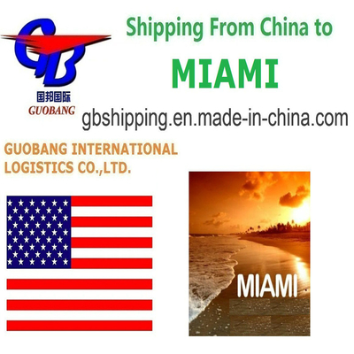 Totaal aanbod 1000teu/maand Verzenddiensten vanuit Miami met snelle douaneverklaring