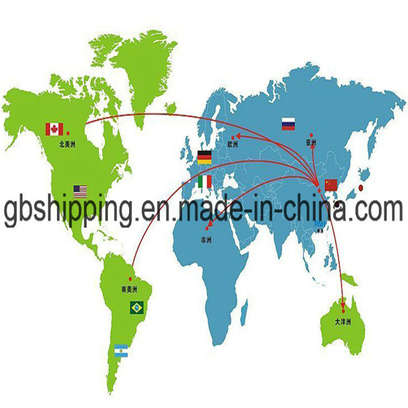 Internationale luchtvaartdienst vrachtwagen ophalen van leveranciers naar haven/magazijn voor internationale verzending