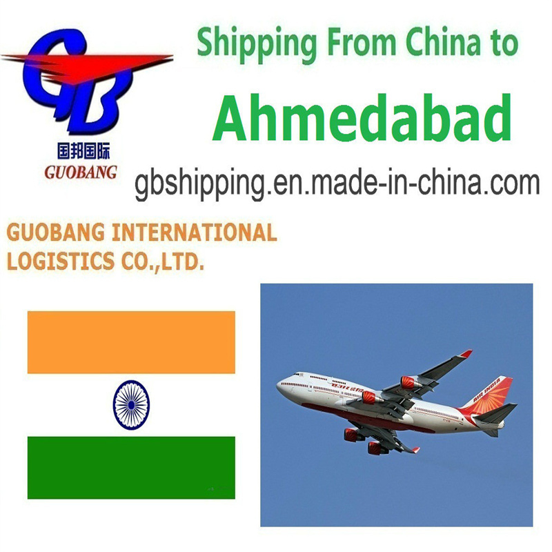 Luchtverzenddiensten van Shanghai naar Ahmedabad, India, door Guobang International Logistics Co. Uw partner in succes